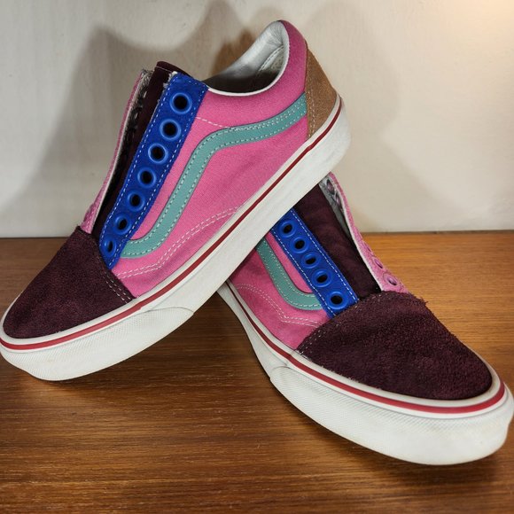 VANS Multiple Color Suede/ Canvas Old Skool Sneaker Men (7.0)/ Women (8.5) - Picture 7 of 10